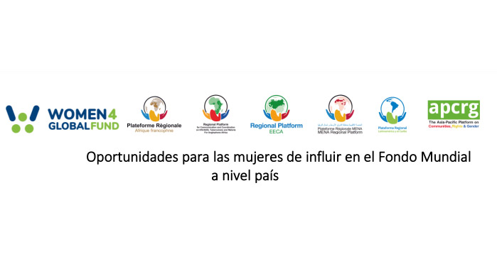 Oportunidades para las mujeres de influir en el Fondo Mundial a nivel país