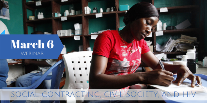 Webinar: Social Contracting, Civil Society and HIV