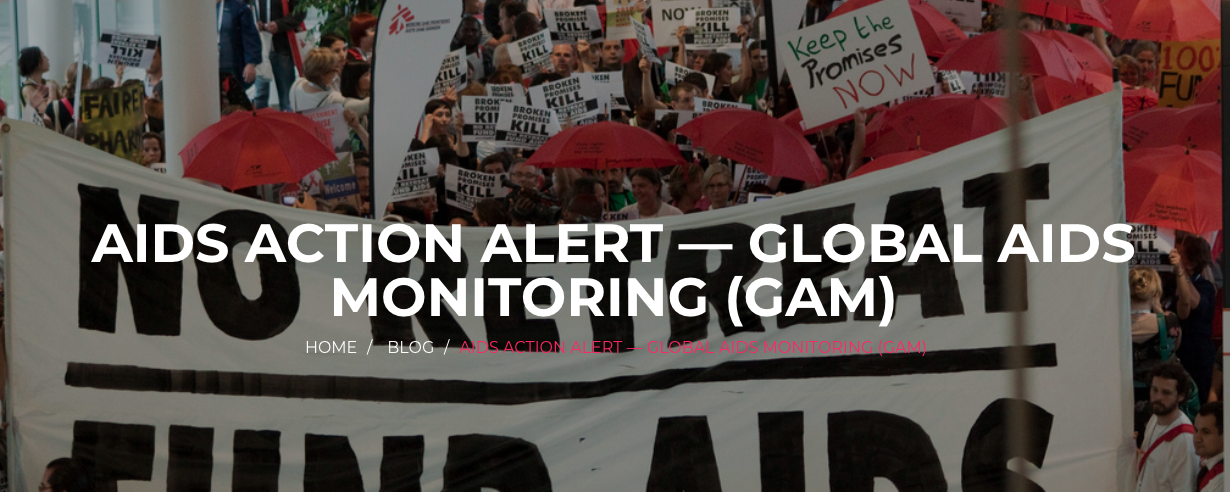 AIDS Action Alert – Global AIDS Monitoring (GAM)