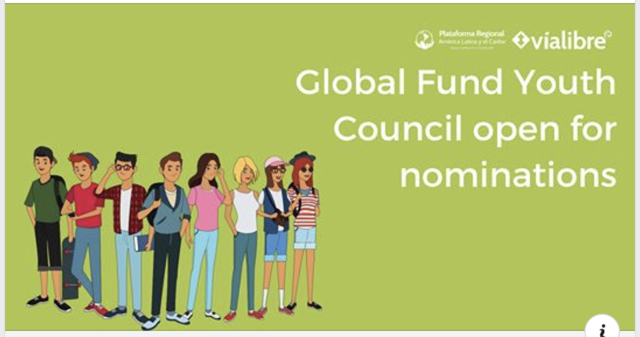 Global Fund Youth Council open for nominations – deadline 31 January.
