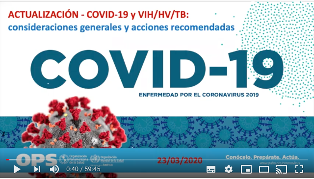 Webinario: COVID19, VIH, Hepatitis y Tuberculosis