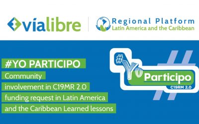 Community involvement in C19MR 2.0 funding requests in Latin America and the Caribbean. Learned lessons